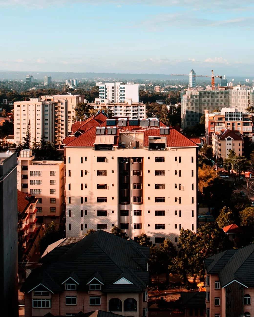 Immeubles résidentiels dans un quartier de Dakar